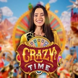 Crazy Time slot visual from Evolution available on tripscasino.eu