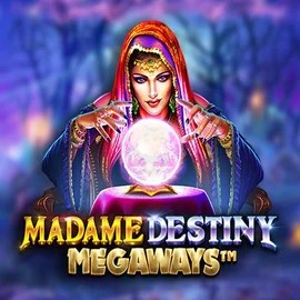 Madame Destiny Megaways slot logo by Pragmatic Play at Trips Casino