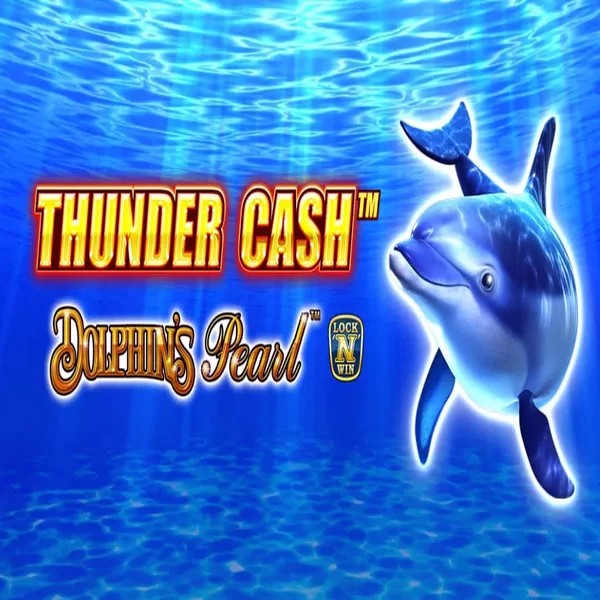Thunder Cash Dolphins Pearl online game logo by Novomatic on tripscasino.eu